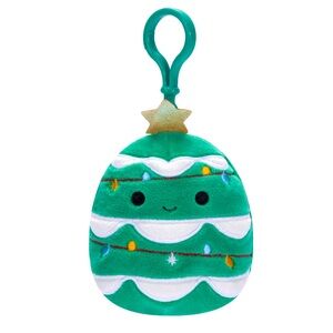 Squishmallows Johann the Christmas Tree 3.5”- Clip On NWT